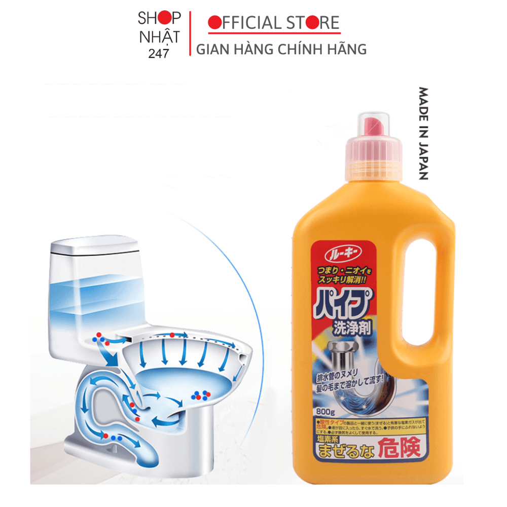 Chai Thông Tắc Đường Ống Cống ROCKET 800G Daiichi