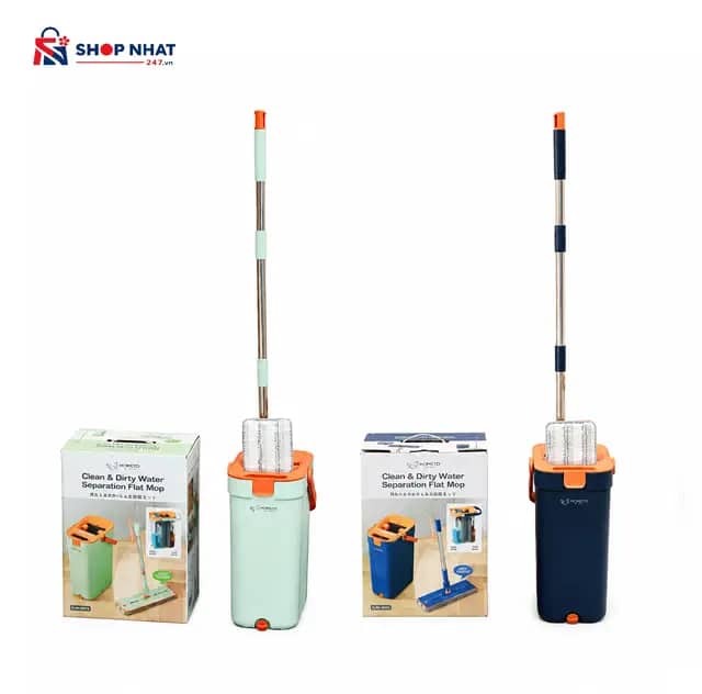 Cây Lau Nhà Thông Minh Tách Nước Bẩn Chữ Nhật Kaiyo