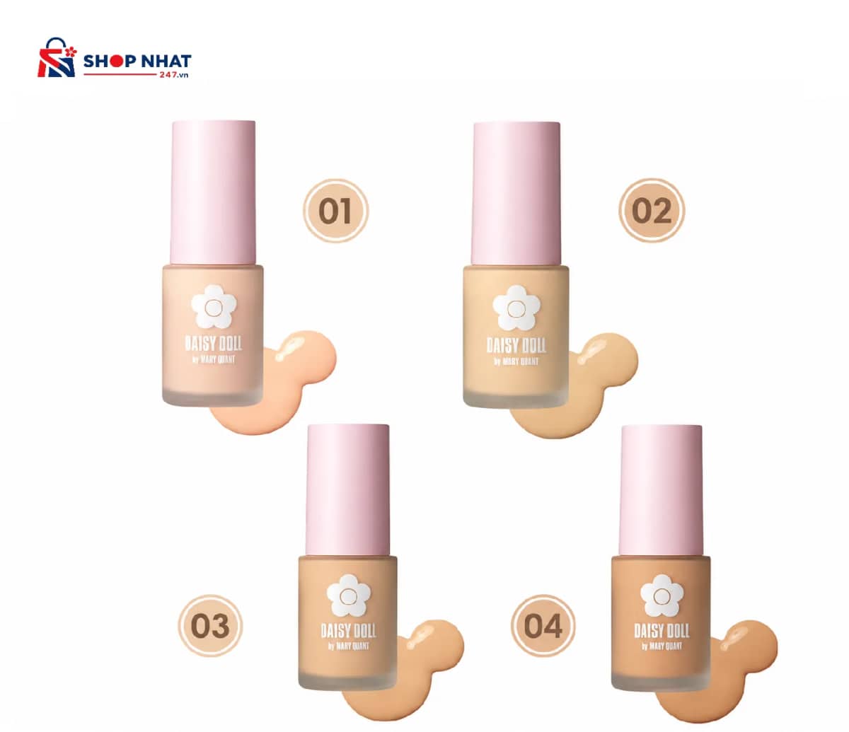 Kem Nền Serum Mỏng Mịn DAISY DOLL Nhật Bản