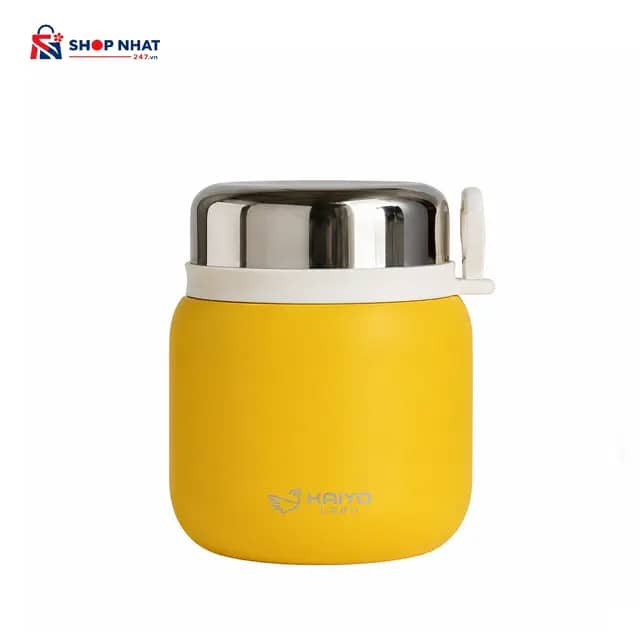 Bình Ủ Cháo Kaiyo 500ml Màu Vàng