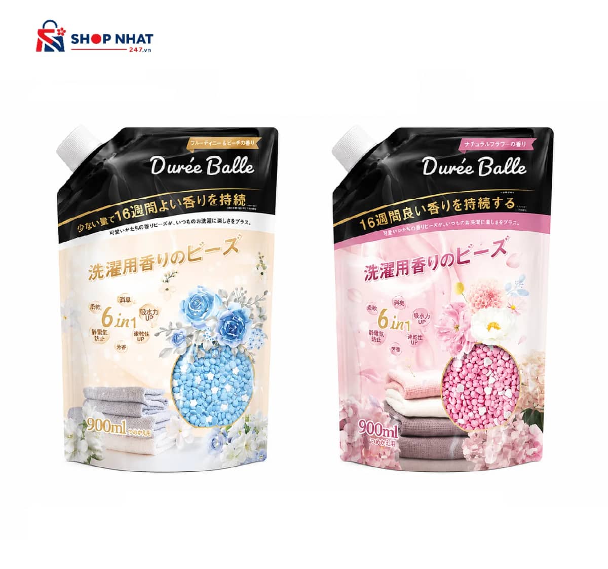 Viên Xả Vải Khô Dure'e Balle Dạng Túi 900ml