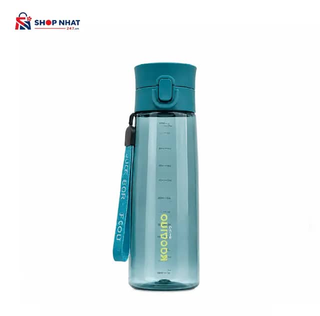 Bình Nước Thể Thao Tritan Kaiyo 680ml Màu Xanh