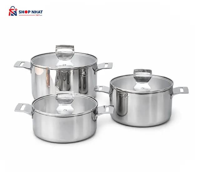 Nồi Đúc Inox 3 Lớp Đáy Liền Try-Ply Kaiyo