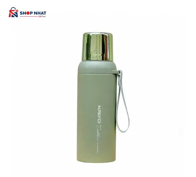 Bình Giữ Nhiệt 2 Lớp Inox Kaiyo 600ml Màu Xanh